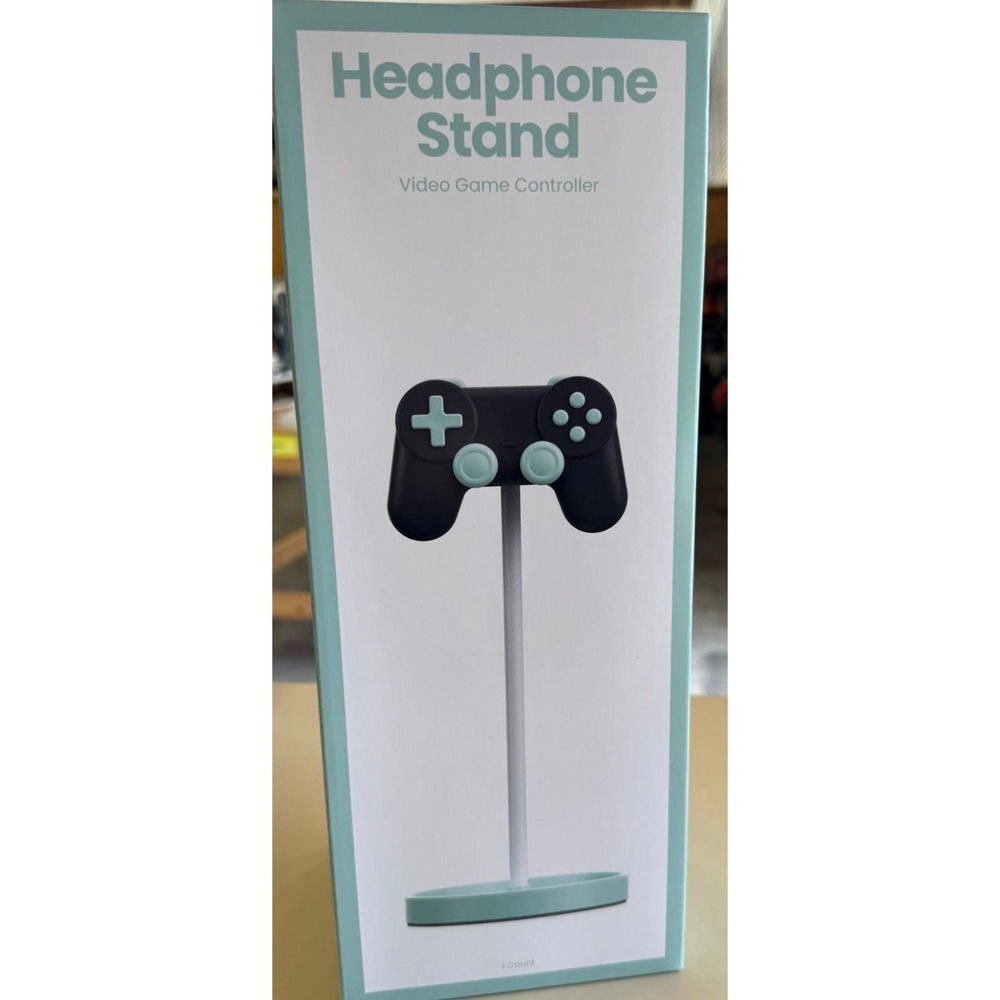 Five Below Video Game Controller‎ Headphone Stand Teal White Universal Fit New